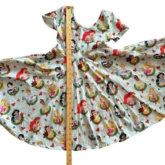 Wild Rich Kids dress twirl disney princess rare christmas print youth size 11/12 - Picture 6 of 10